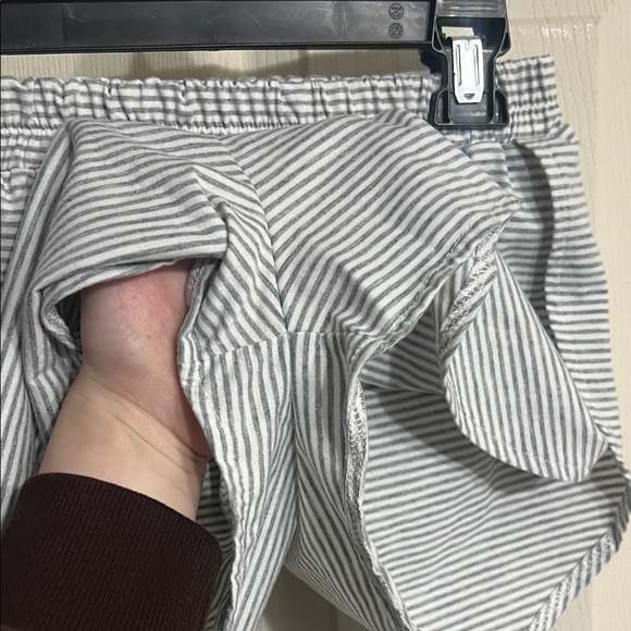 Striped Gray and White Loungewear Set - Picture 7 of 9